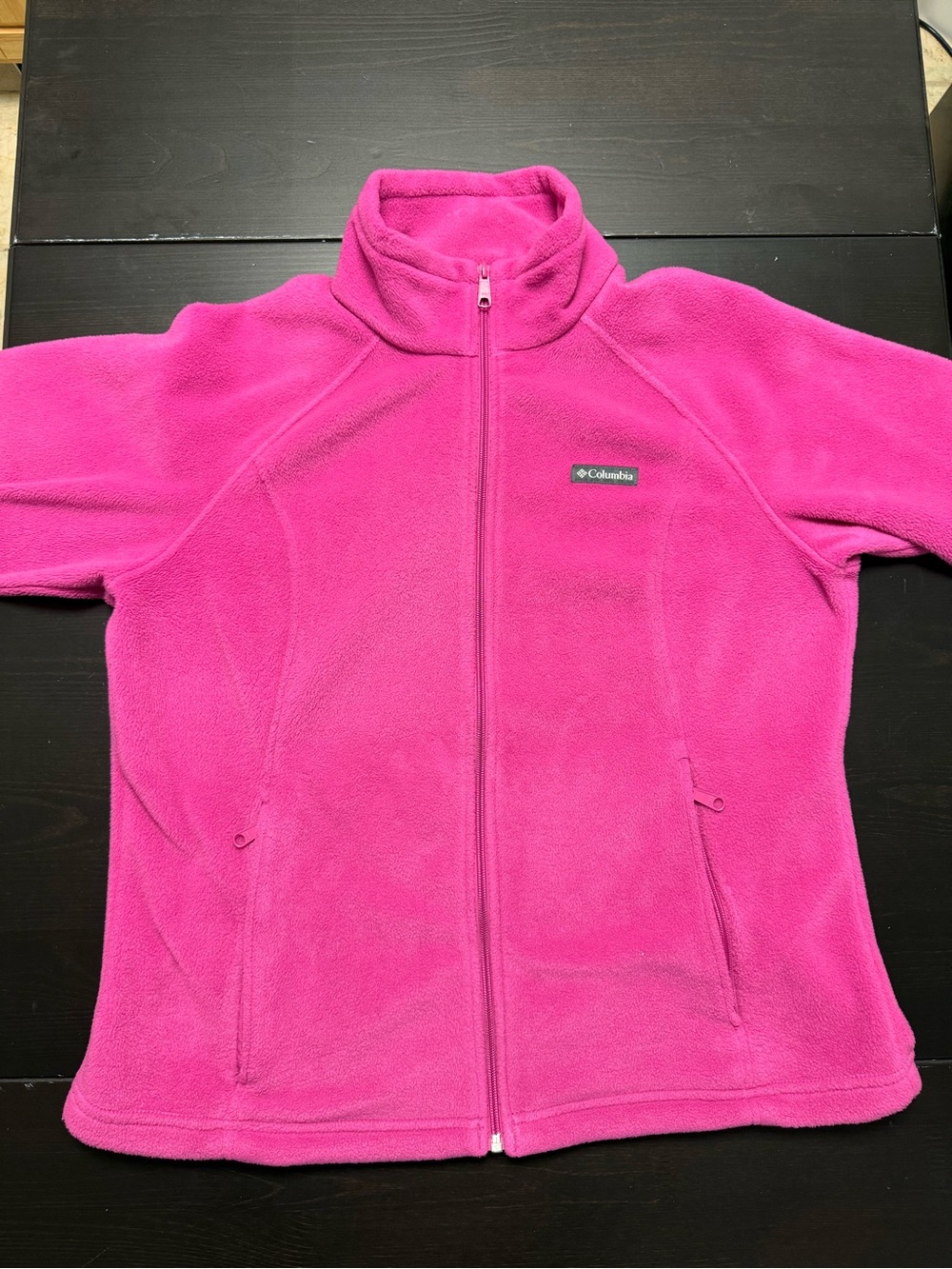 Columbia Women’s Pink Fleece Jacket - Cozy Zip-Up,